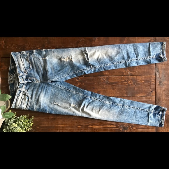 Buckle Denim - Buckle Black Distressed Skinny Jeans Fit No.53